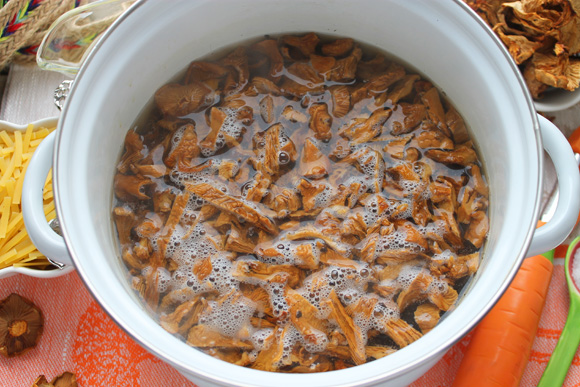 суп с сушеными грибами, картошкой и вермишелью рецепт фото 4